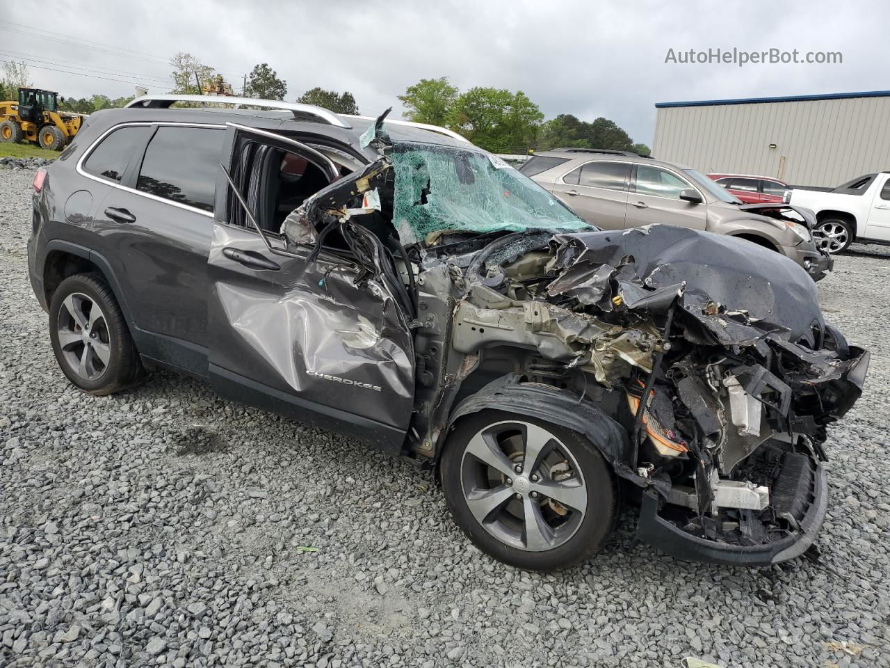 2019 Jeep Cherokee Limited Серый vin: 1C4PJLDB4KD144767