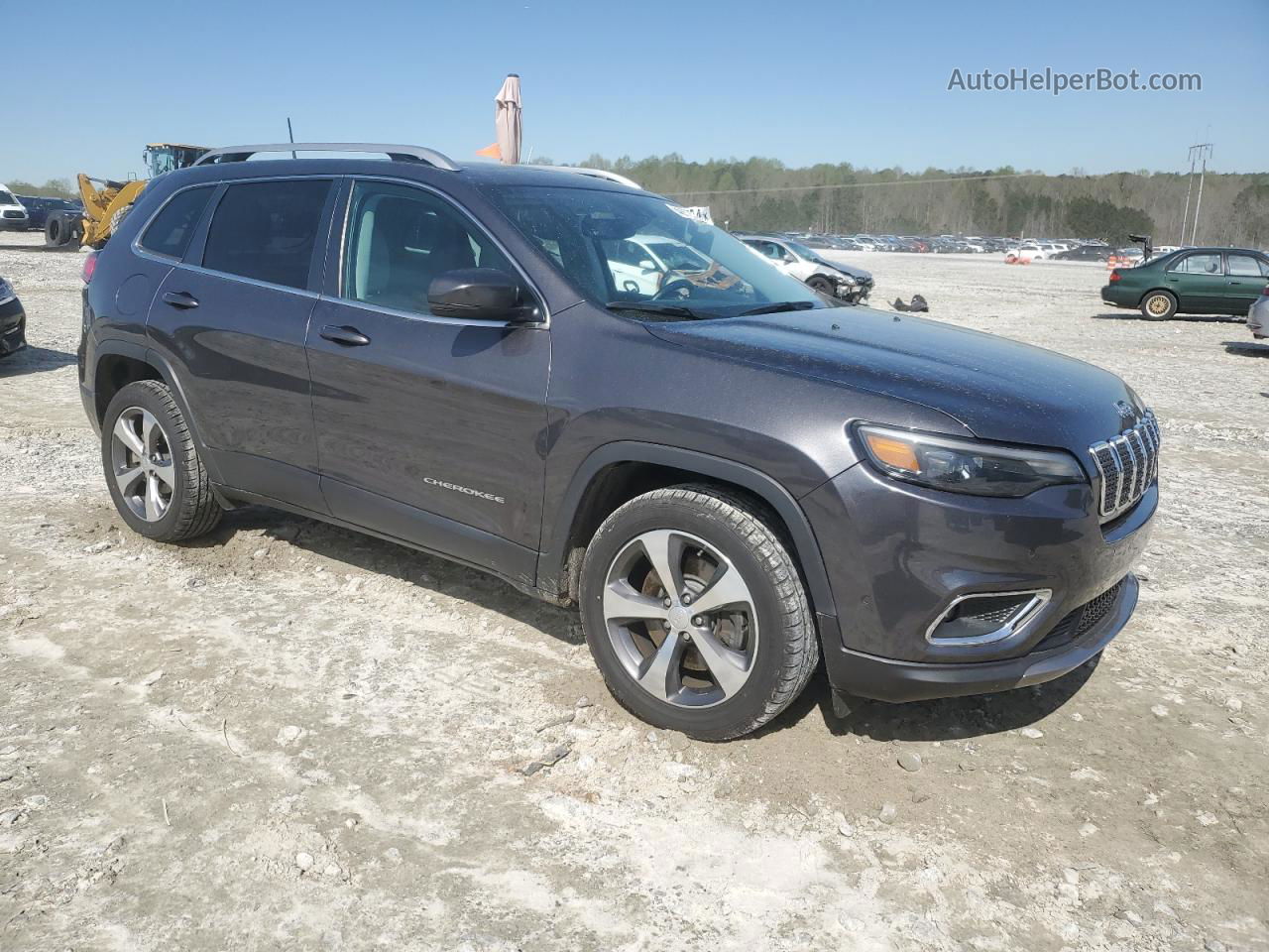 2019 Jeep Cherokee Limited Gray vin: 1C4PJLDB4KD297357