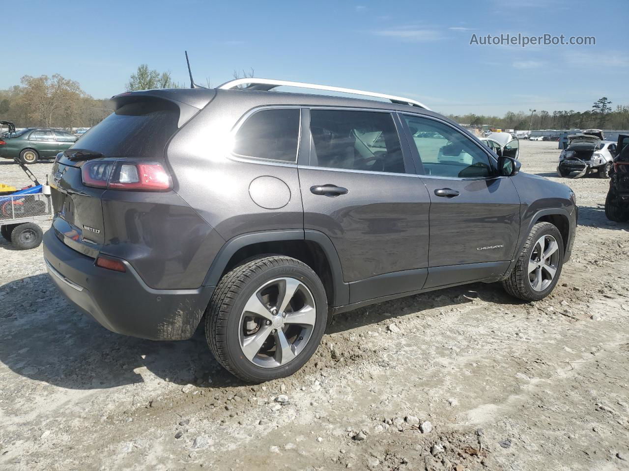 2019 Jeep Cherokee Limited Gray vin: 1C4PJLDB4KD297357