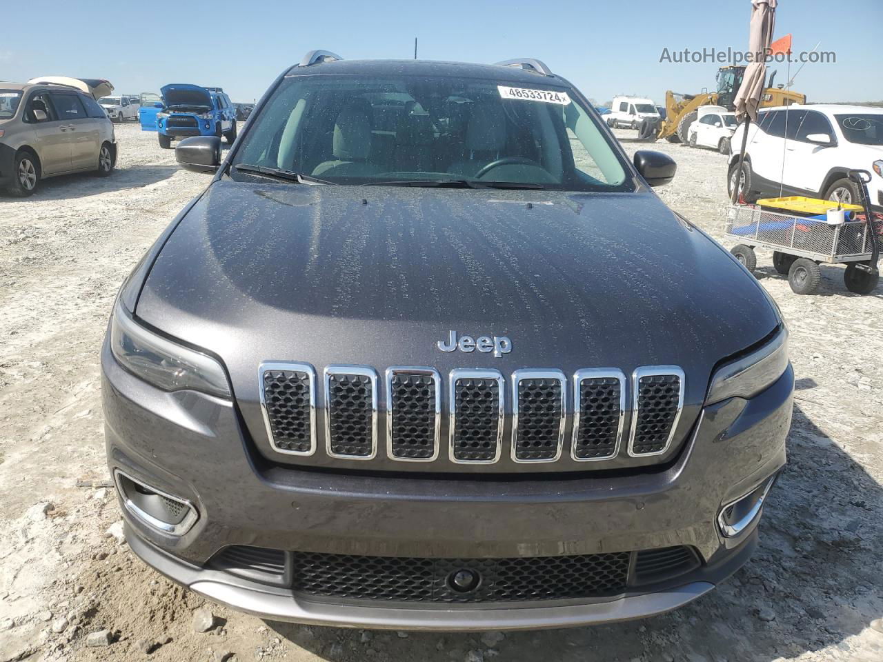 2019 Jeep Cherokee Limited Gray vin: 1C4PJLDB4KD297357