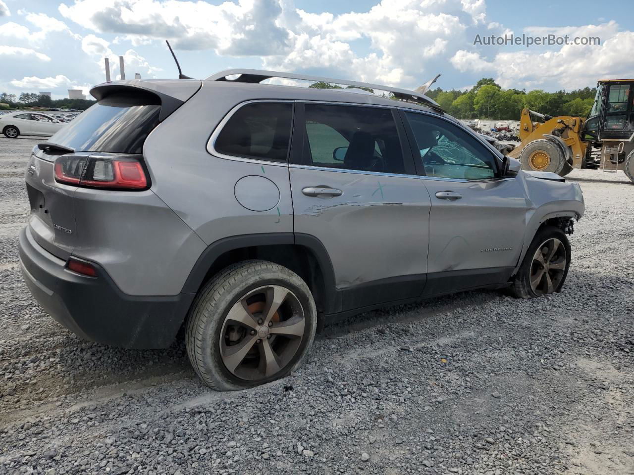 2019 Jeep Cherokee Limited Silver vin: 1C4PJLDB4KD302380