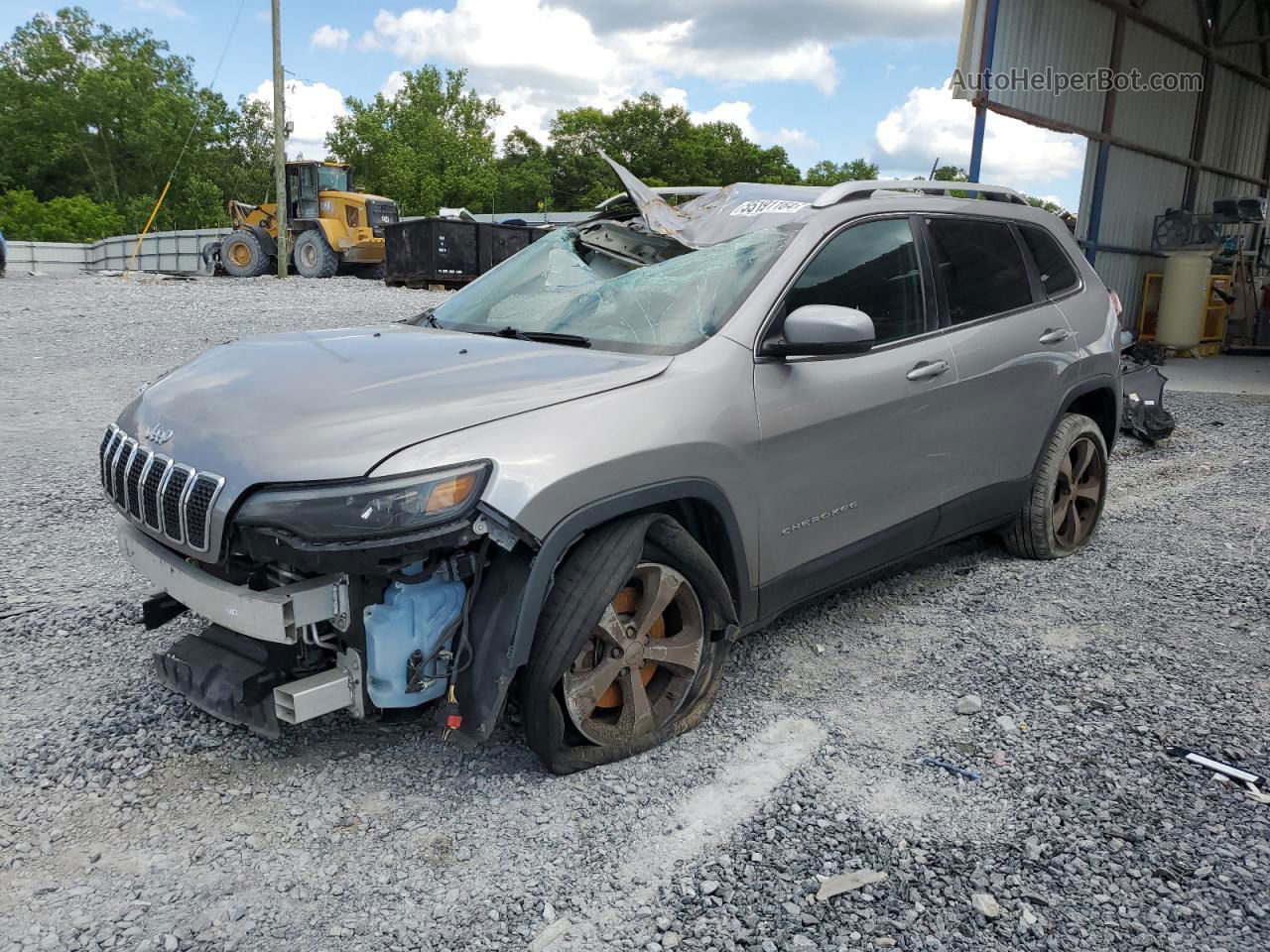 2019 Jeep Cherokee Limited Серебряный vin: 1C4PJLDB4KD302380