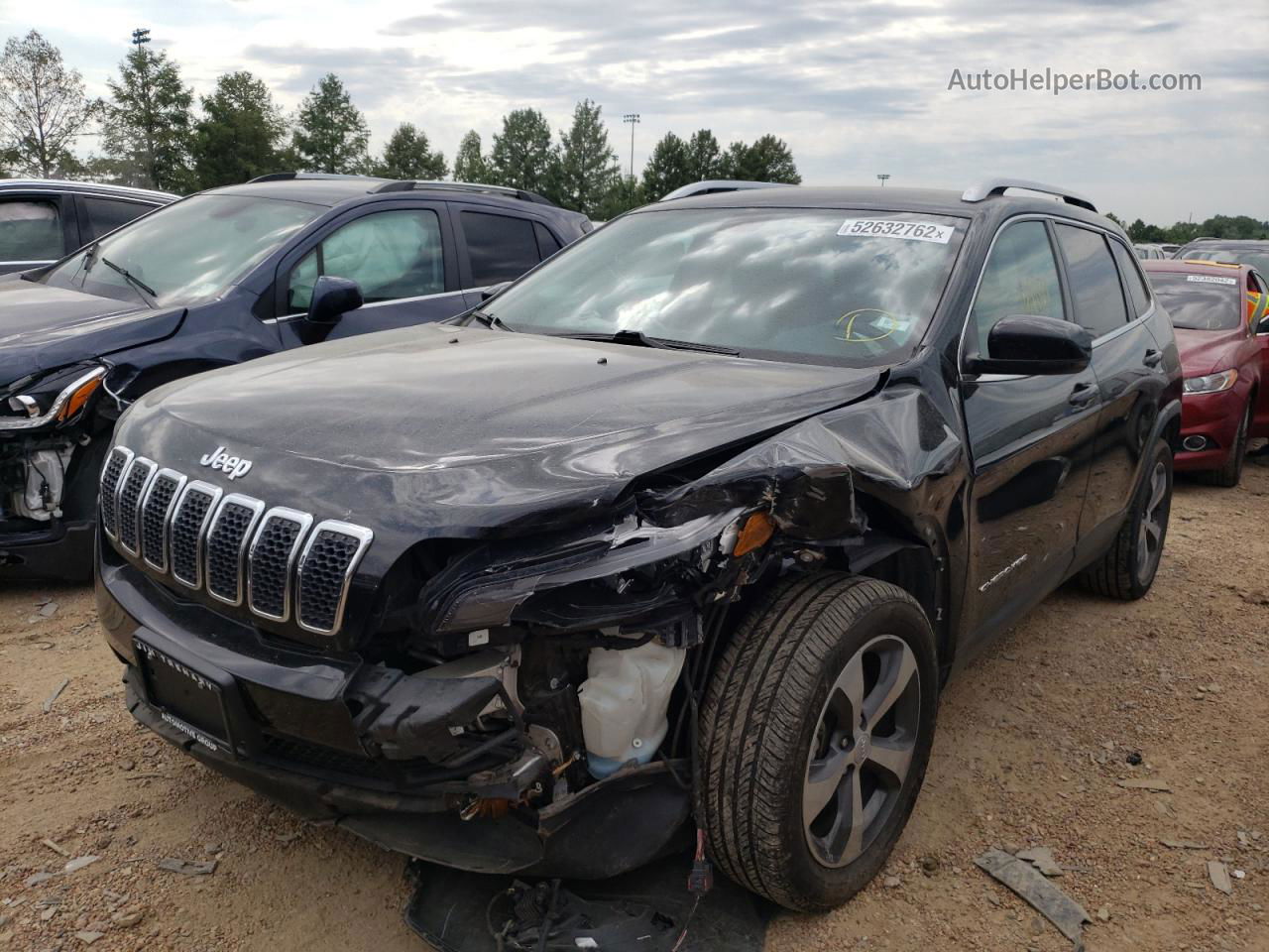 2019 Jeep Cherokee Limited Черный vin: 1C4PJLDB4KD416007