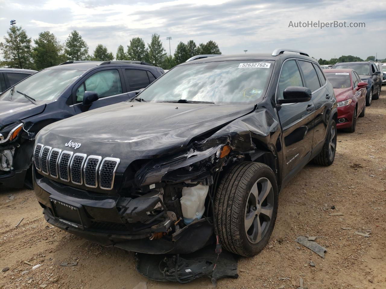 2019 Jeep Cherokee Limited Black vin: 1C4PJLDB4KD416007