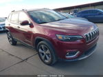 2019 Jeep Cherokee Limited Fwd Maroon vin: 1C4PJLDB4KD419666