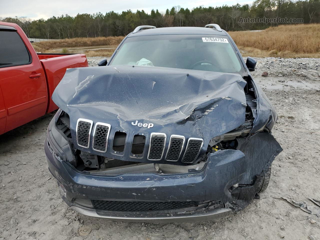 2019 Jeep Cherokee Limited Синий vin: 1C4PJLDB4KD462842