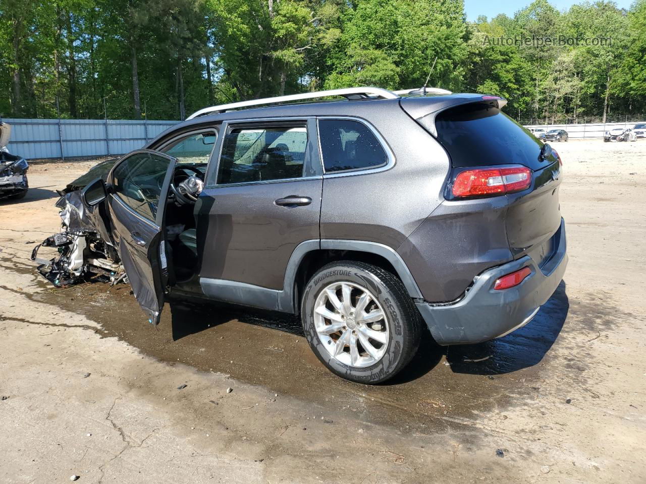 2014 Jeep Cherokee Limited Charcoal vin: 1C4PJLDB5EW283718