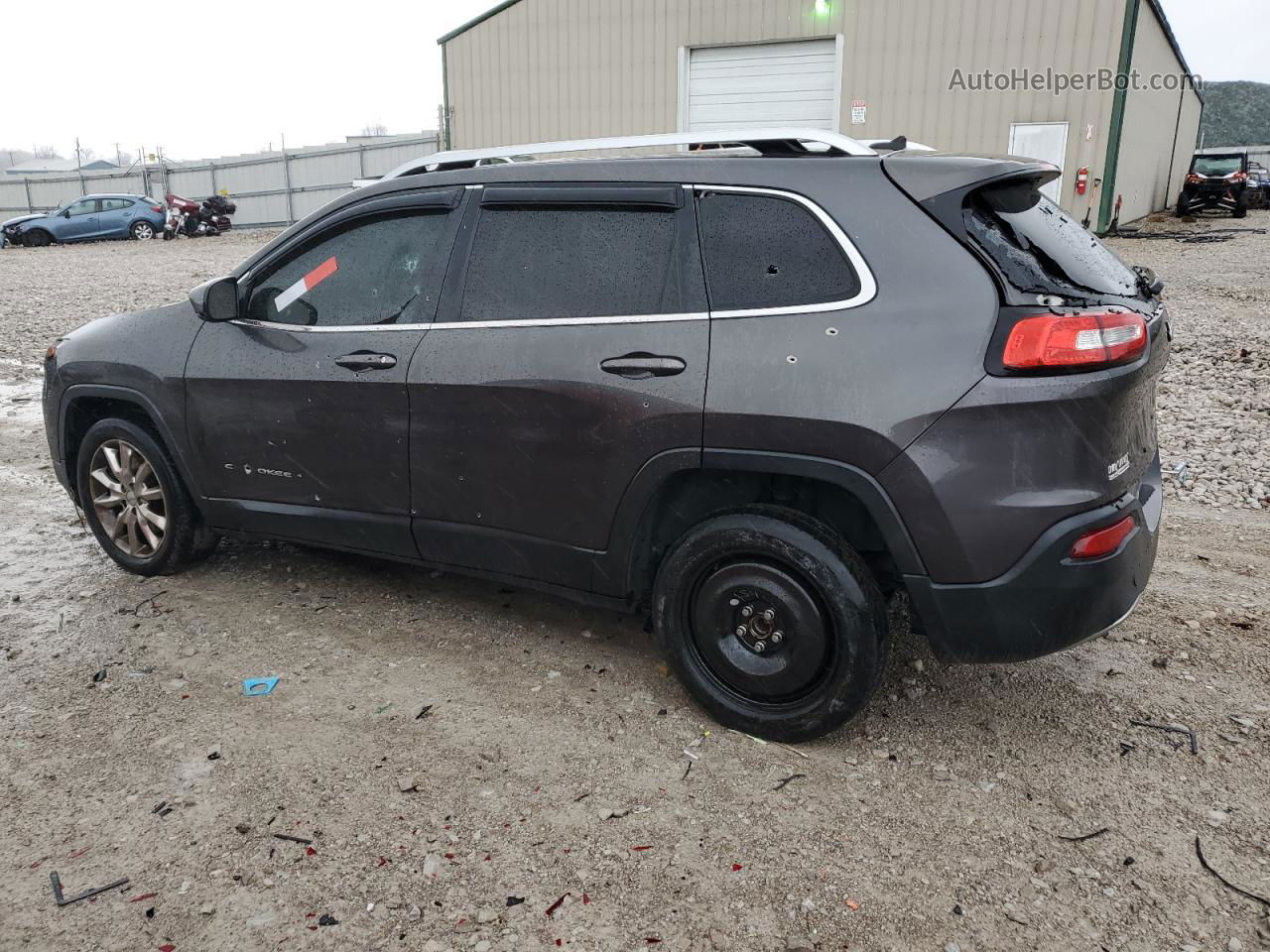 2014 Jeep Cherokee Limited Gray vin: 1C4PJLDB5EW319021