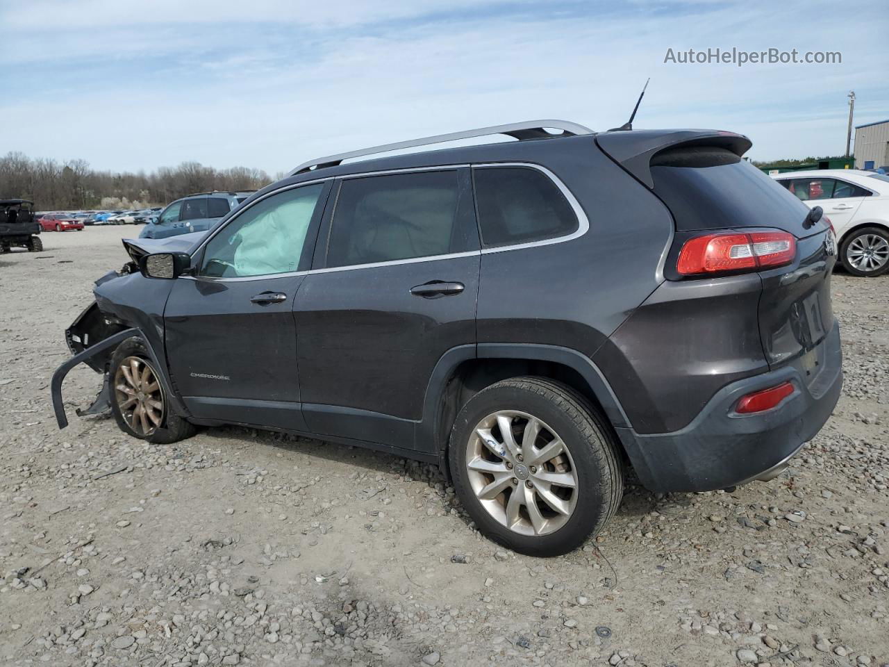 2015 Jeep Cherokee Limited Gray vin: 1C4PJLDB5FW708095