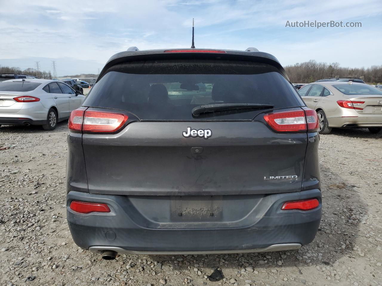 2015 Jeep Cherokee Limited Gray vin: 1C4PJLDB5FW708095