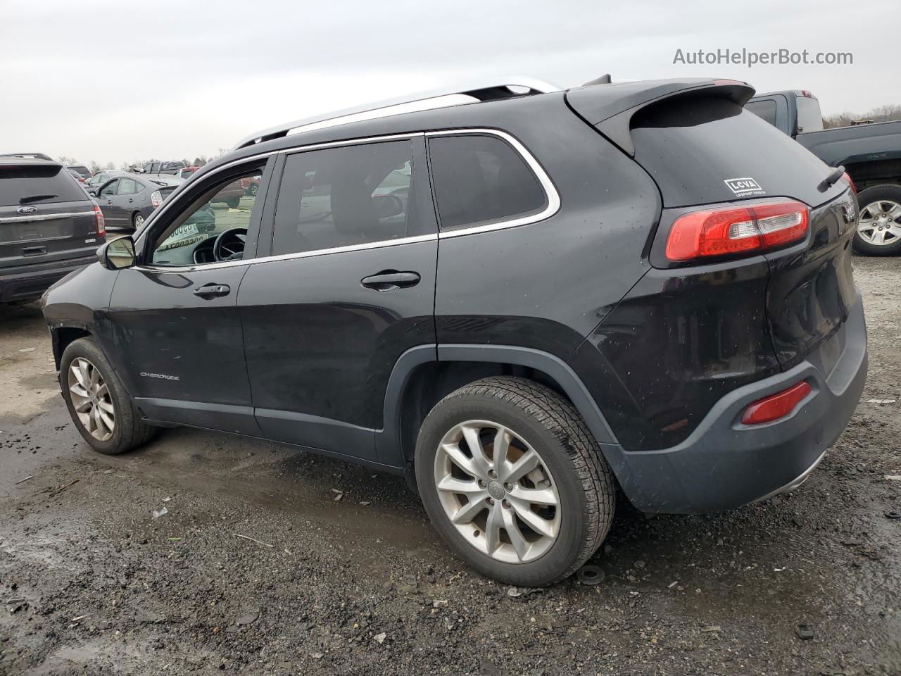 2016 Jeep Cherokee Limited Black vin: 1C4PJLDB5GW229340