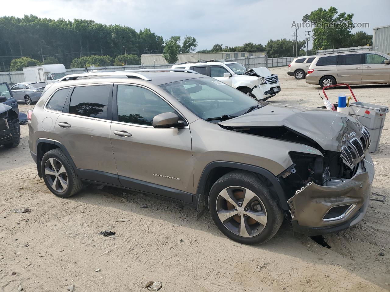 2019 Jeep Cherokee Limited Tan vin: 1C4PJLDB5KD270183