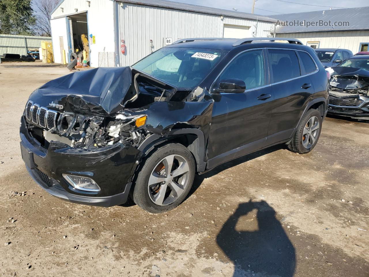 2019 Jeep Cherokee Limited Черный vin: 1C4PJLDB5KD402861