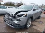 2016 Jeep Cherokee Limited Gray vin: 1C4PJLDB6GW157919