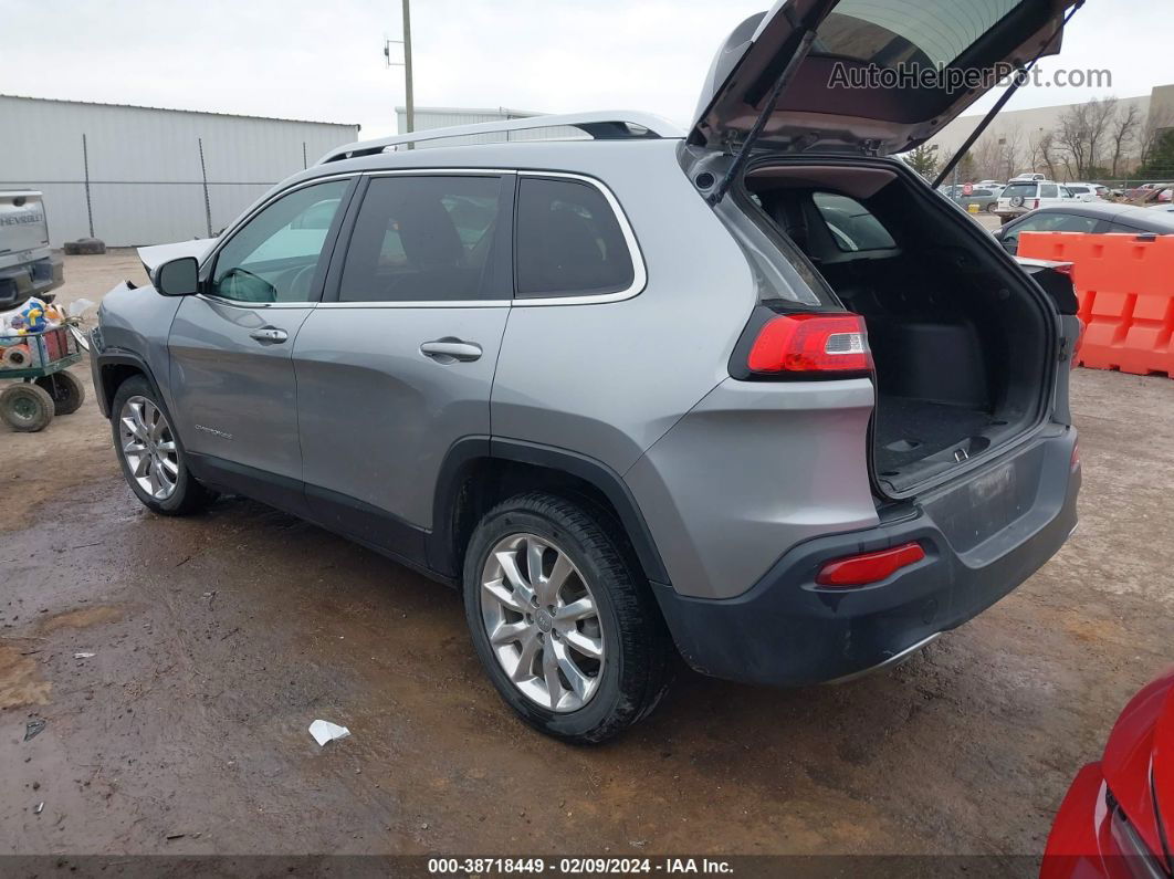 2016 Jeep Cherokee Limited Серый vin: 1C4PJLDB6GW157919