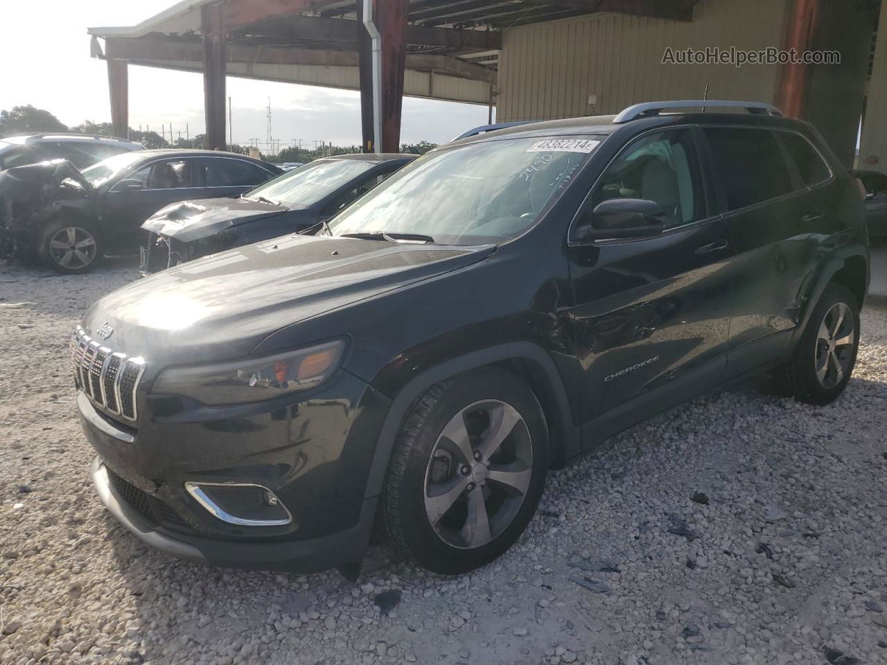 2019 Jeep Cherokee Limited Black vin: 1C4PJLDB6KD242490