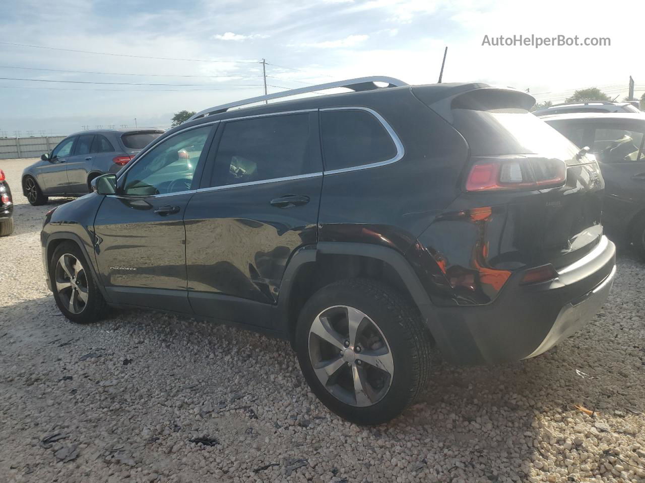 2019 Jeep Cherokee Limited Black vin: 1C4PJLDB6KD242490