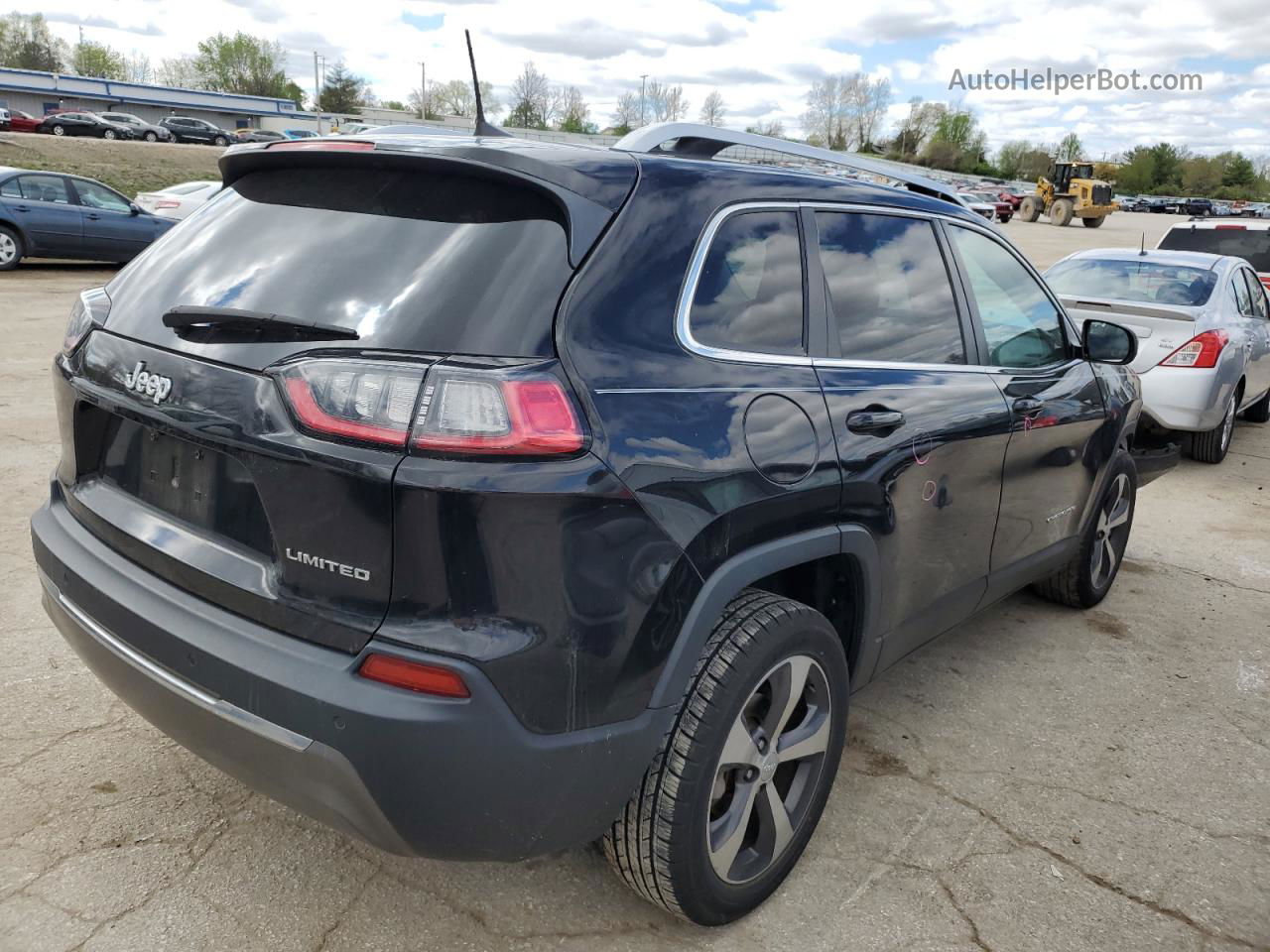 2019 Jeep Cherokee Limited Black vin: 1C4PJLDB6KD324915