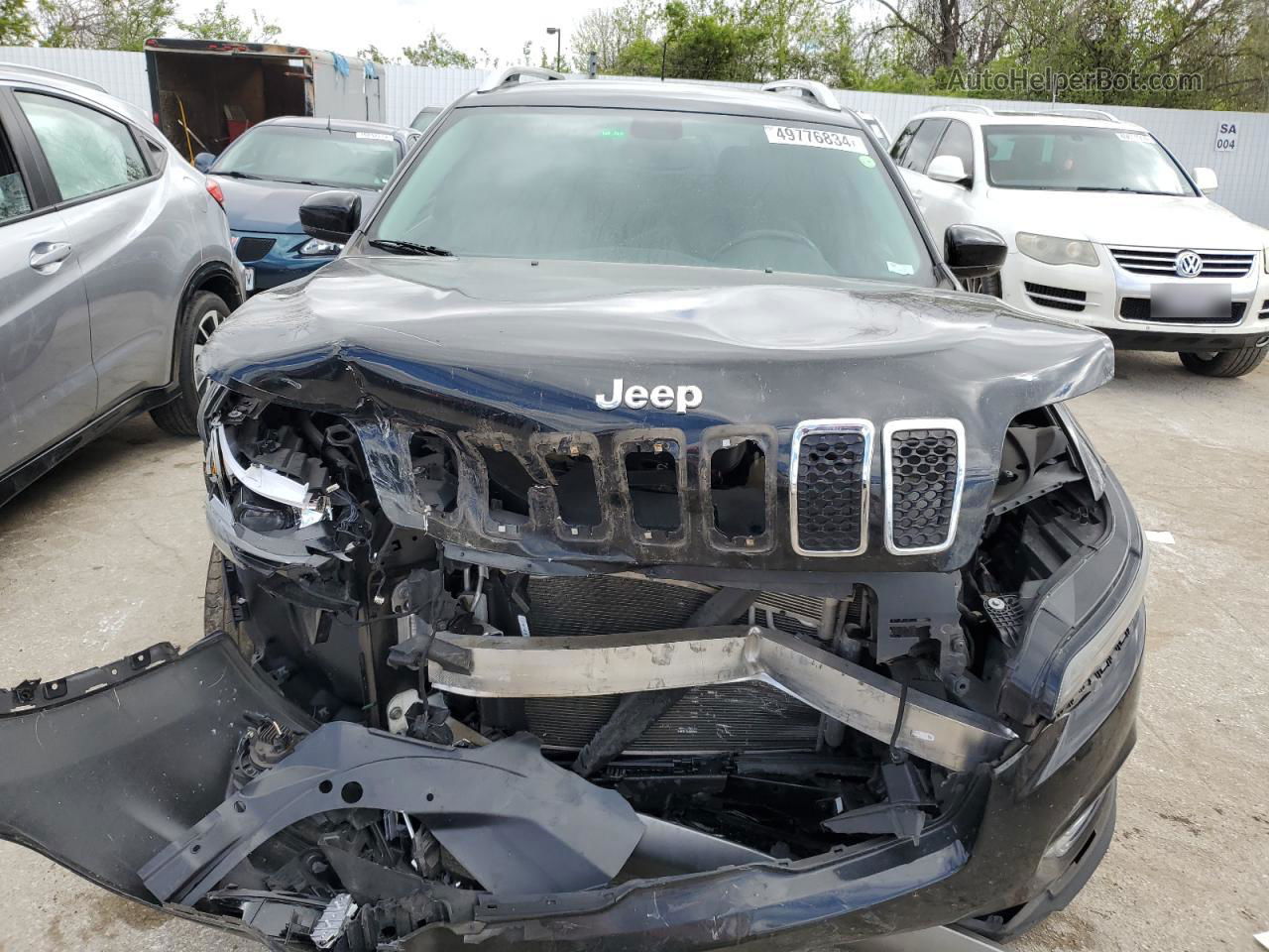 2019 Jeep Cherokee Limited Black vin: 1C4PJLDB6KD324915