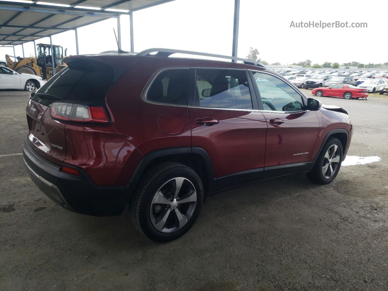 2019 Jeep Cherokee Limited Maroon vin: 1C4PJLDB6KD376724