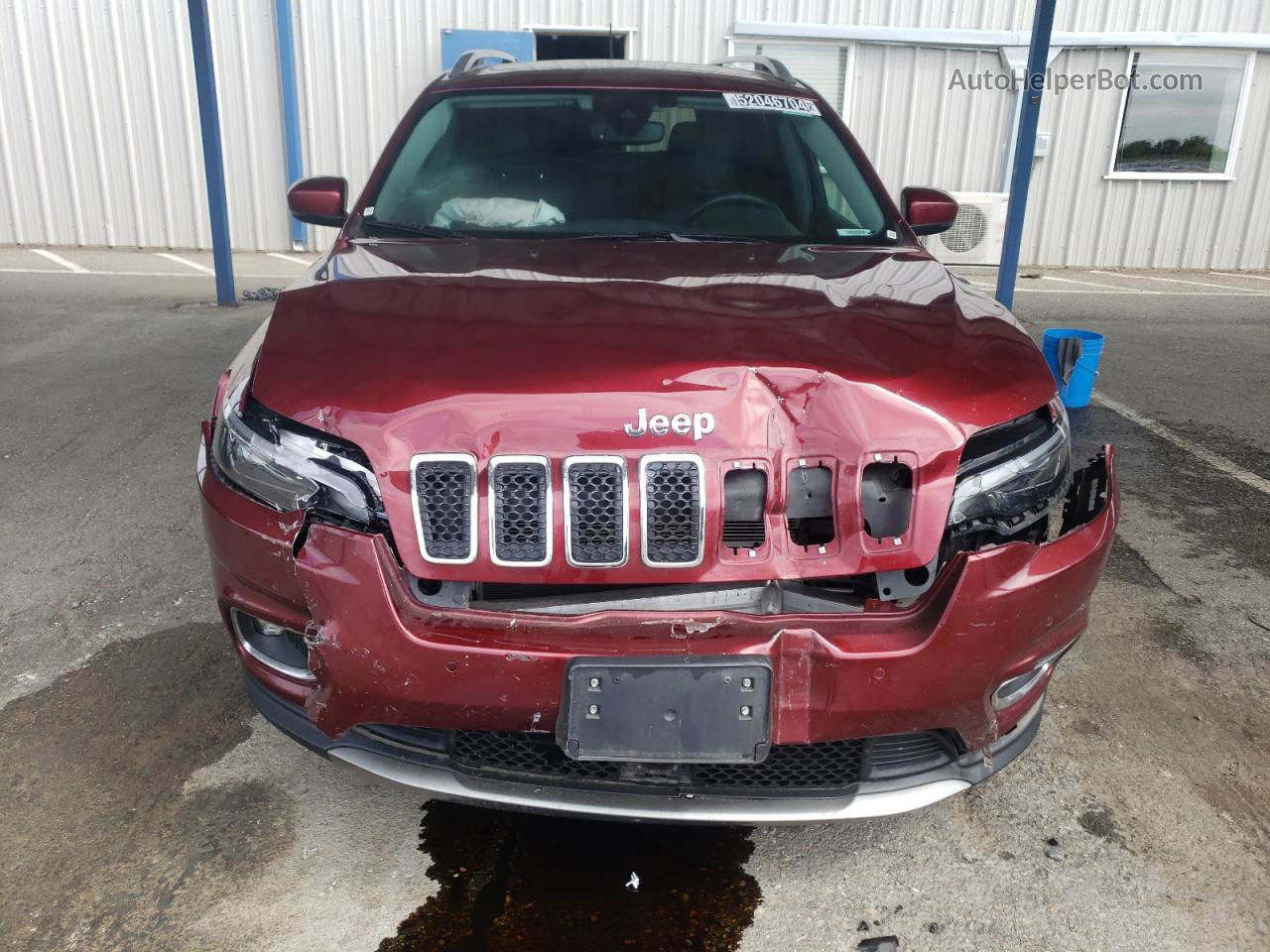 2019 Jeep Cherokee Limited Maroon vin: 1C4PJLDB6KD376724