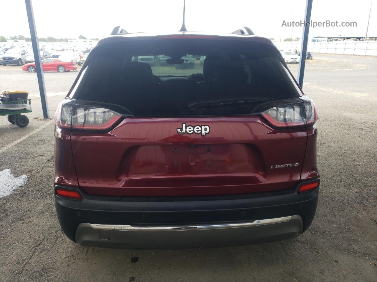 2019 Jeep Cherokee Limited Темно-бордовый vin: 1C4PJLDB6KD376724