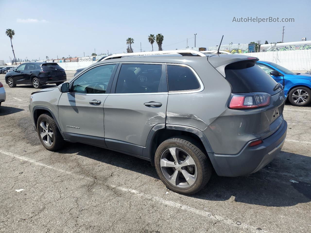 2019 Jeep Cherokee Limited Gray vin: 1C4PJLDB6KD469825