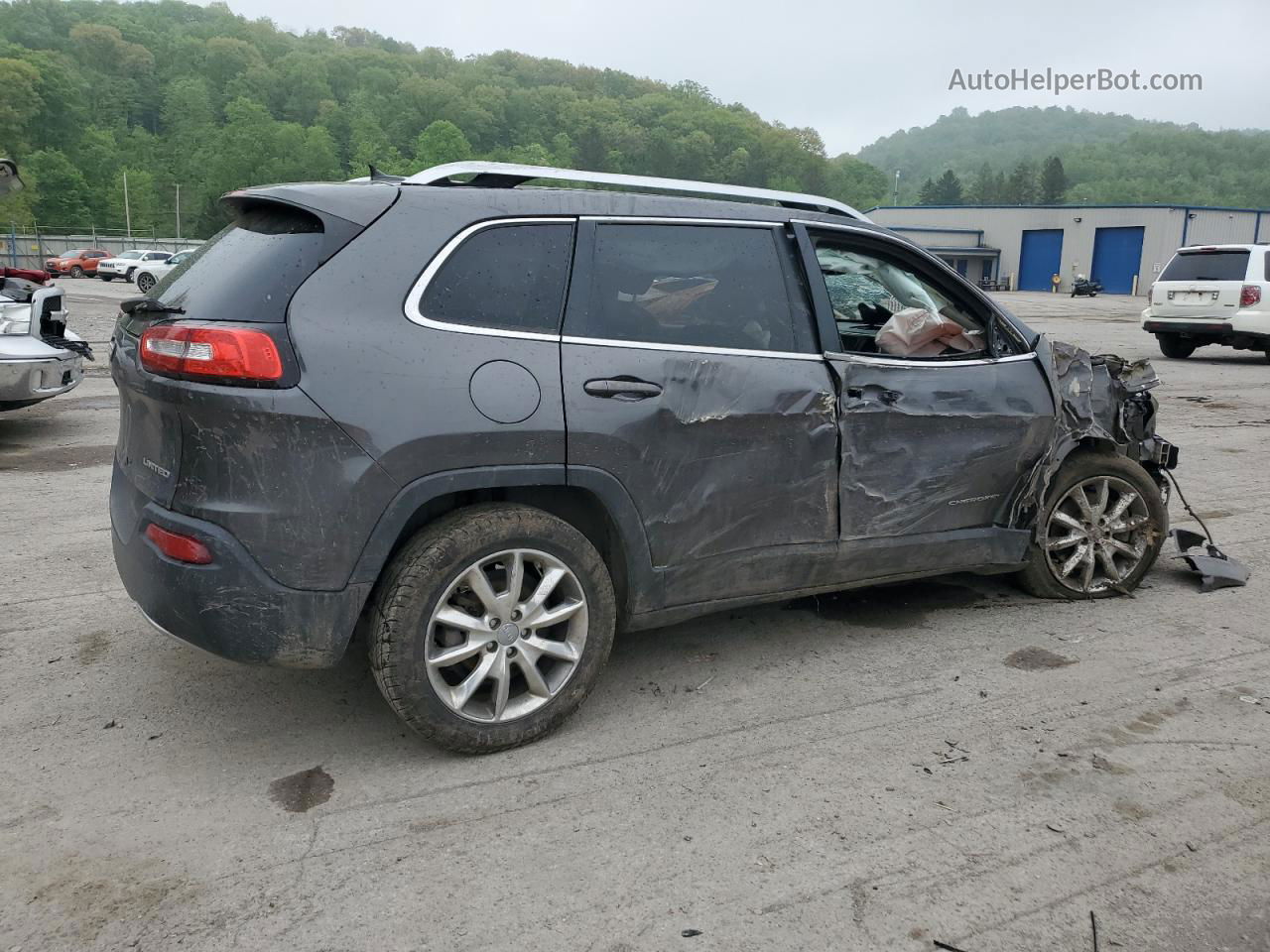 2014 Jeep Cherokee Limited Gray vin: 1C4PJLDB7EW139524