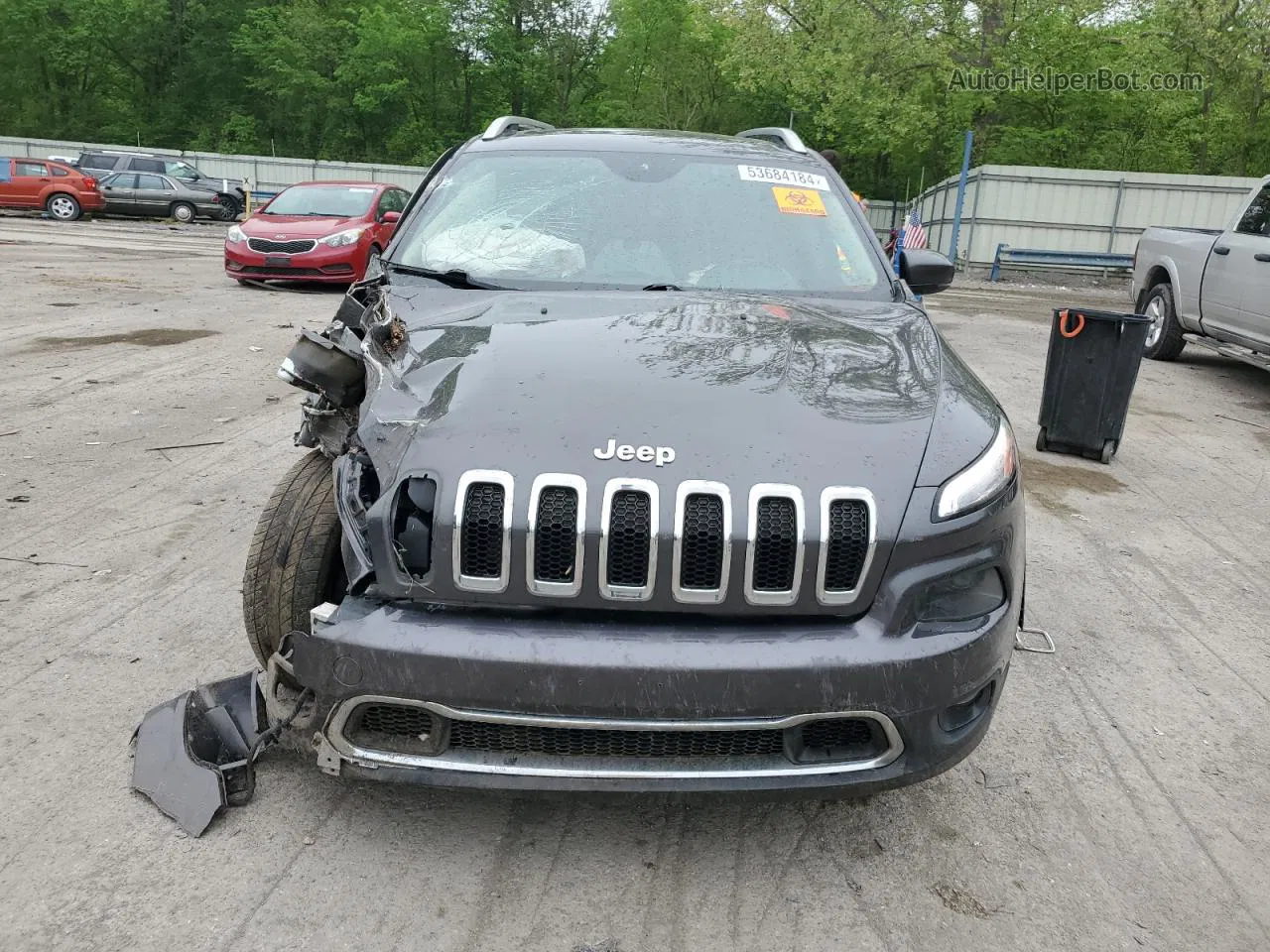 2014 Jeep Cherokee Limited Gray vin: 1C4PJLDB7EW139524