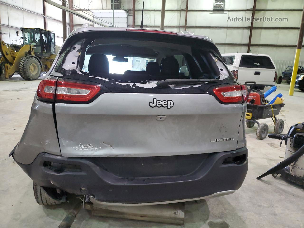 2014 Jeep Cherokee Limited Серый vin: 1C4PJLDB7EW205845