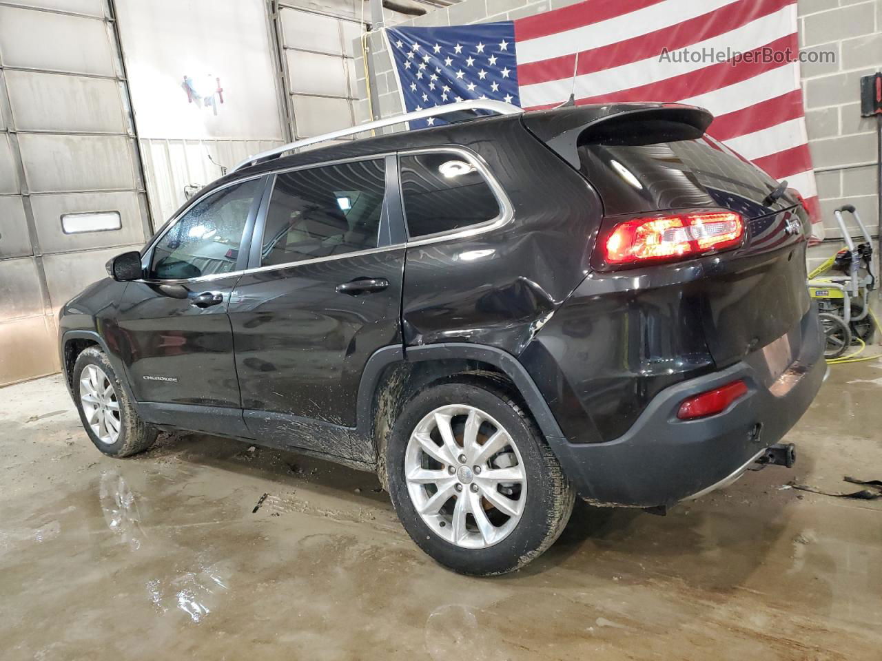 2016 Jeep Cherokee Limited Black vin: 1C4PJLDB7GW229503