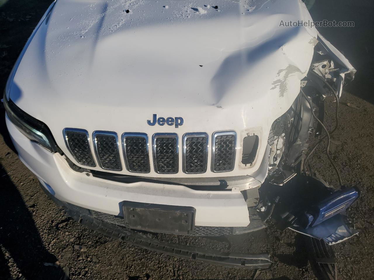 2019 Jeep Cherokee Limited White vin: 1C4PJLDB7KD170280