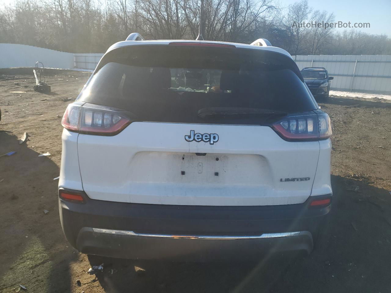 2019 Jeep Cherokee Limited White vin: 1C4PJLDB7KD170280