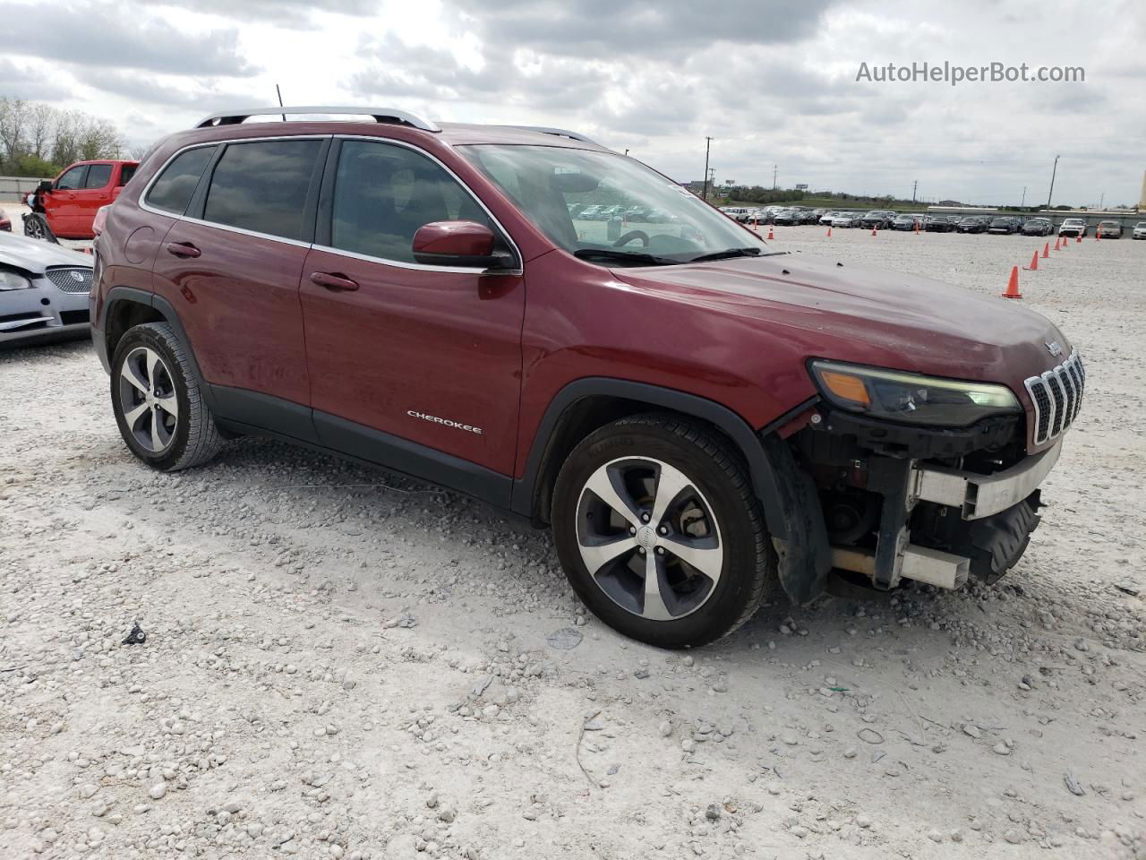 2019 Jeep Cherokee Limited Red vin: 1C4PJLDB7KD302535