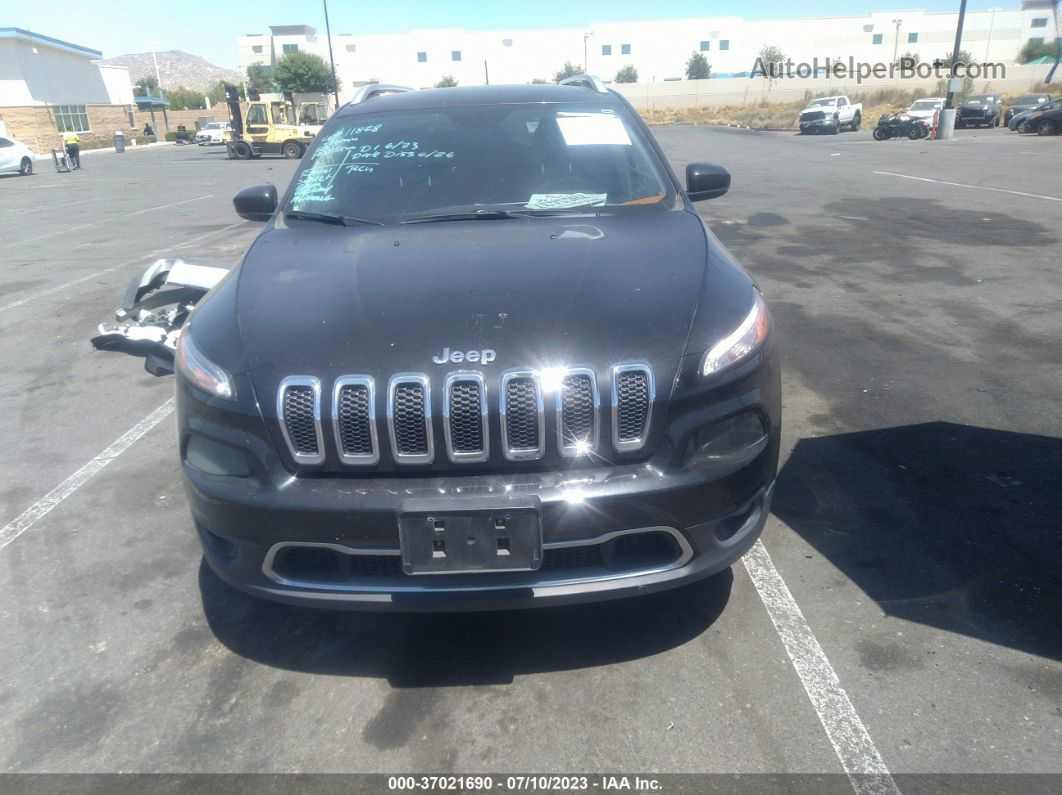 2015 Jeep Cherokee Limited Black vin: 1C4PJLDB8FW507646