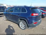 2016 Jeep Cherokee Limited Blue vin: 1C4PJLDB8GW114215