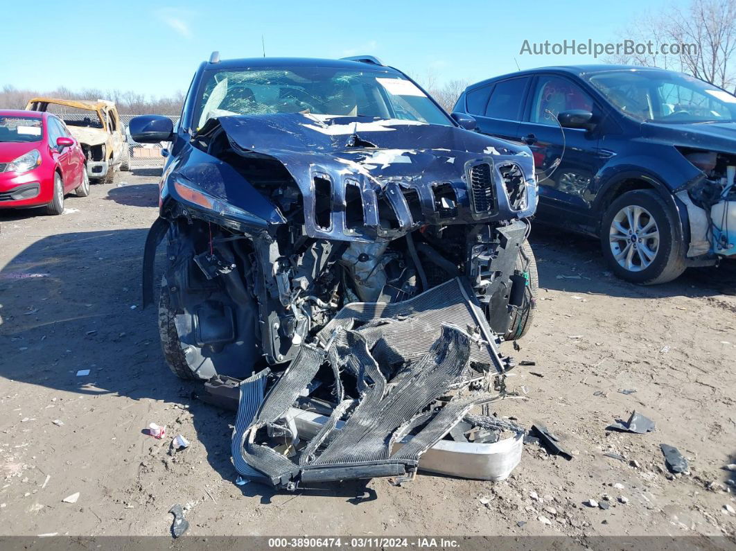 2016 Jeep Cherokee Limited Blue vin: 1C4PJLDB8GW114215