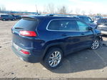 2016 Jeep Cherokee Limited Blue vin: 1C4PJLDB8GW114215