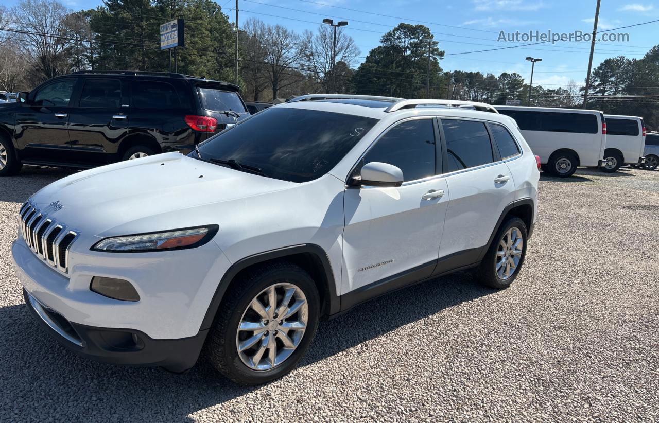 2016 Jeep Cherokee Limited Белый vin: 1C4PJLDB8GW273414