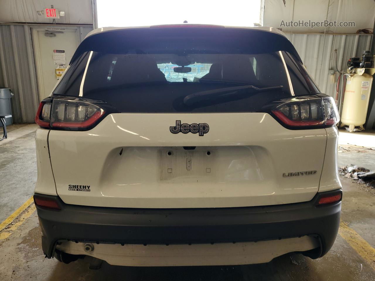 2019 Jeep Cherokee Limited White vin: 1C4PJLDB8KD184012