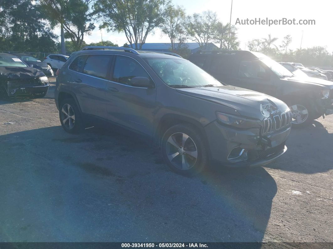 2019 Jeep Cherokee Limited Fwd Gray vin: 1C4PJLDB8KD366194