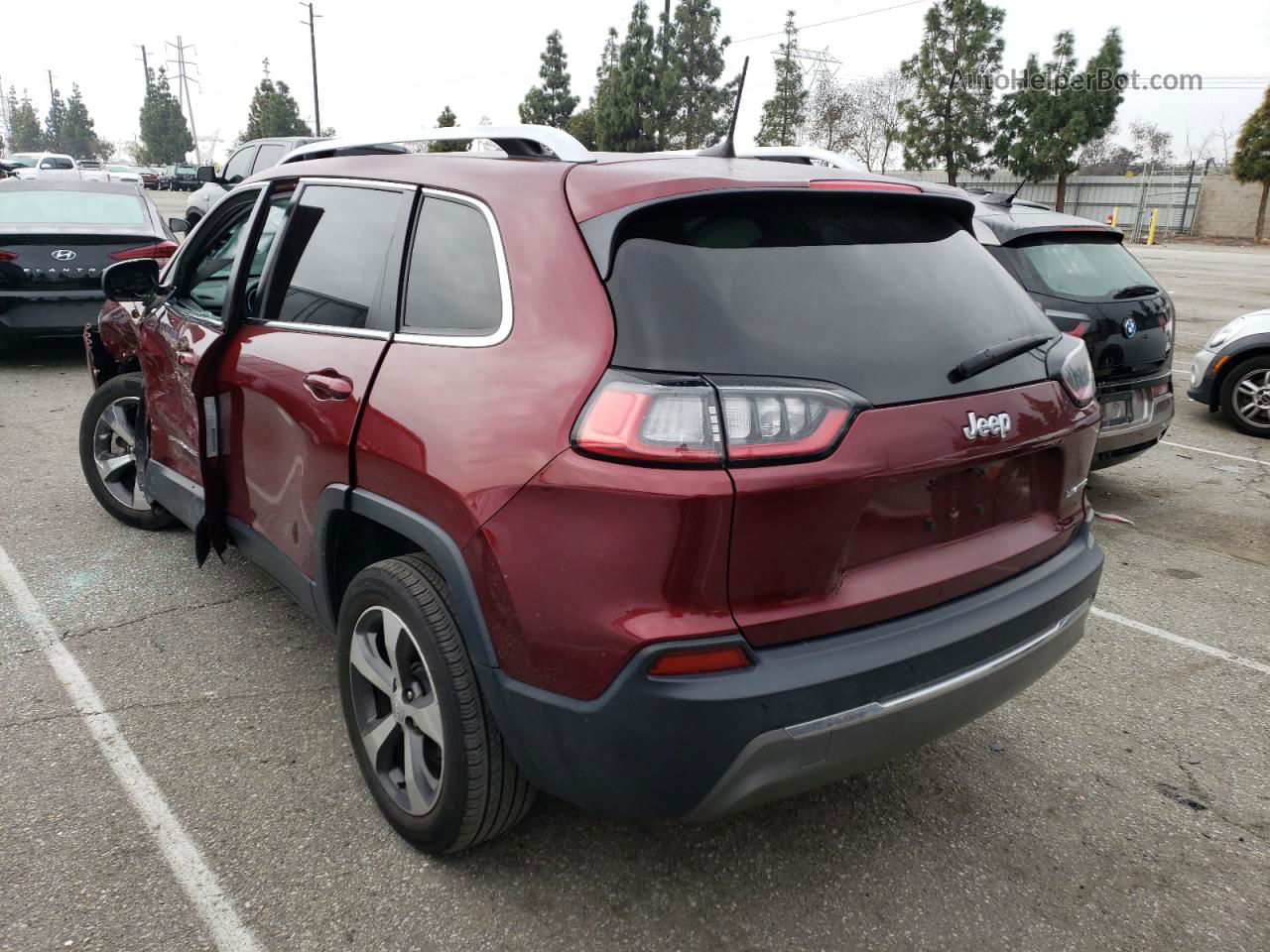 2019 Jeep Cherokee Limited Red vin: 1C4PJLDB8KD466828