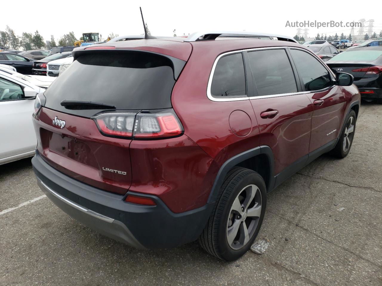 2019 Jeep Cherokee Limited Red vin: 1C4PJLDB8KD466828