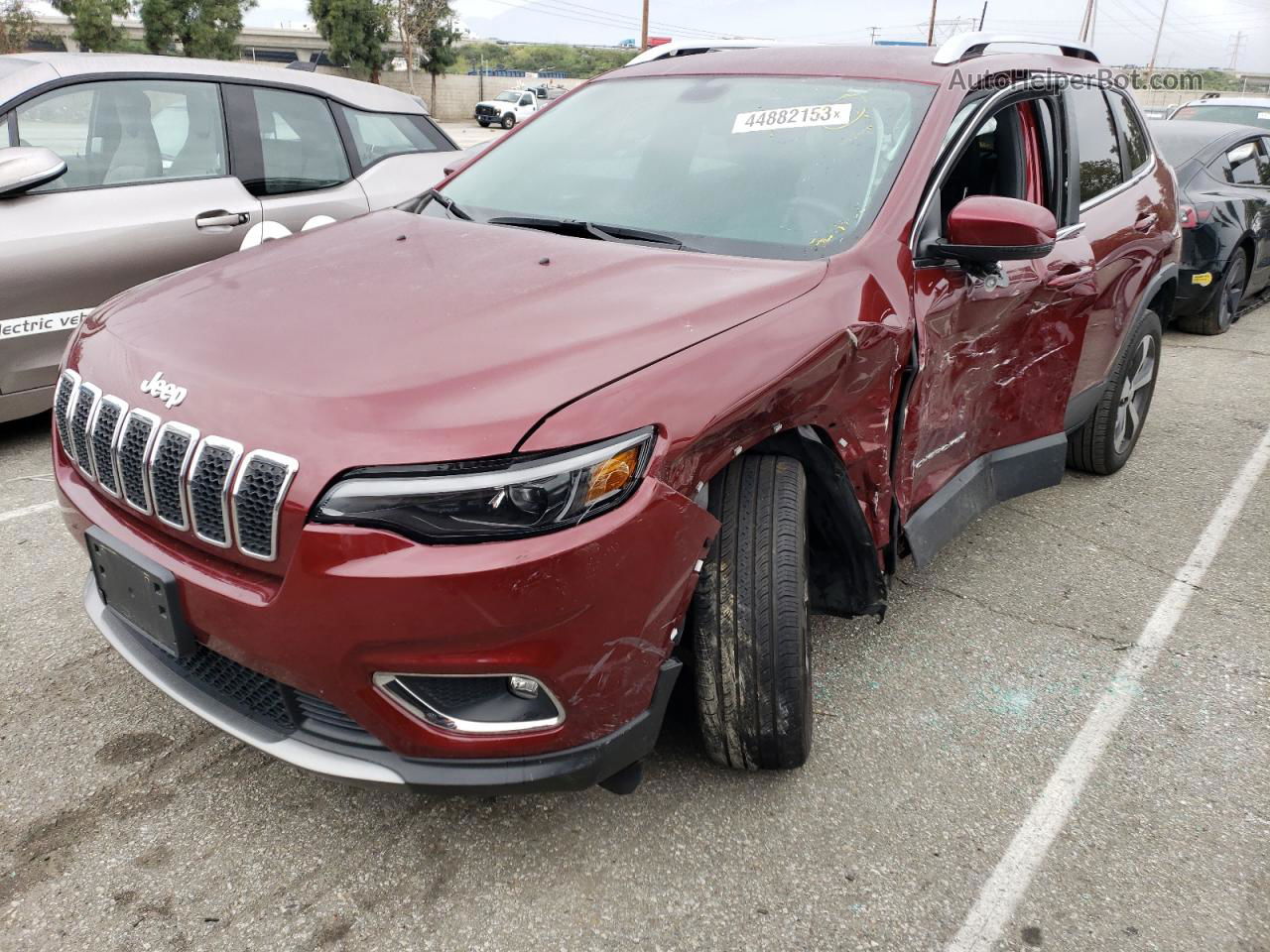 2019 Jeep Cherokee Limited Red vin: 1C4PJLDB8KD466828