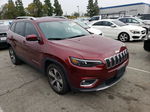 2019 Jeep Cherokee Limited Красный vin: 1C4PJLDB8KD466828