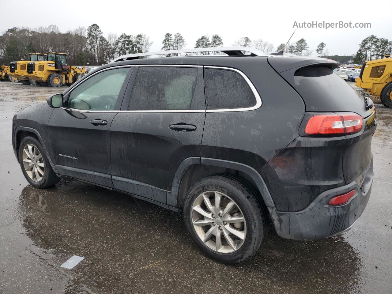 2014 Jeep Cherokee Limited Black vin: 1C4PJLDB9EW113376