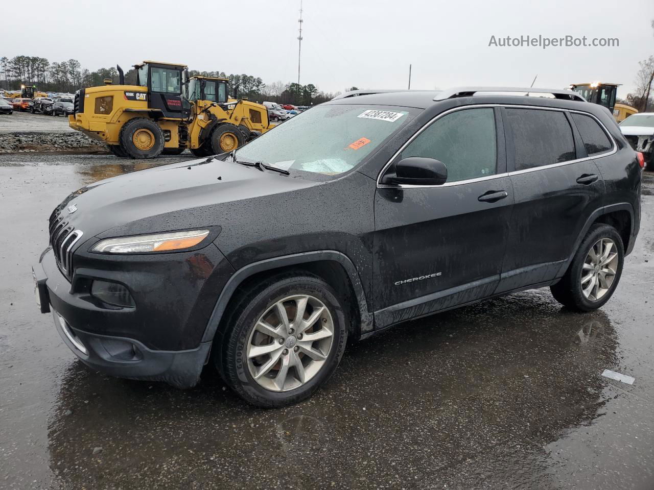 2014 Jeep Cherokee Limited Black vin: 1C4PJLDB9EW113376