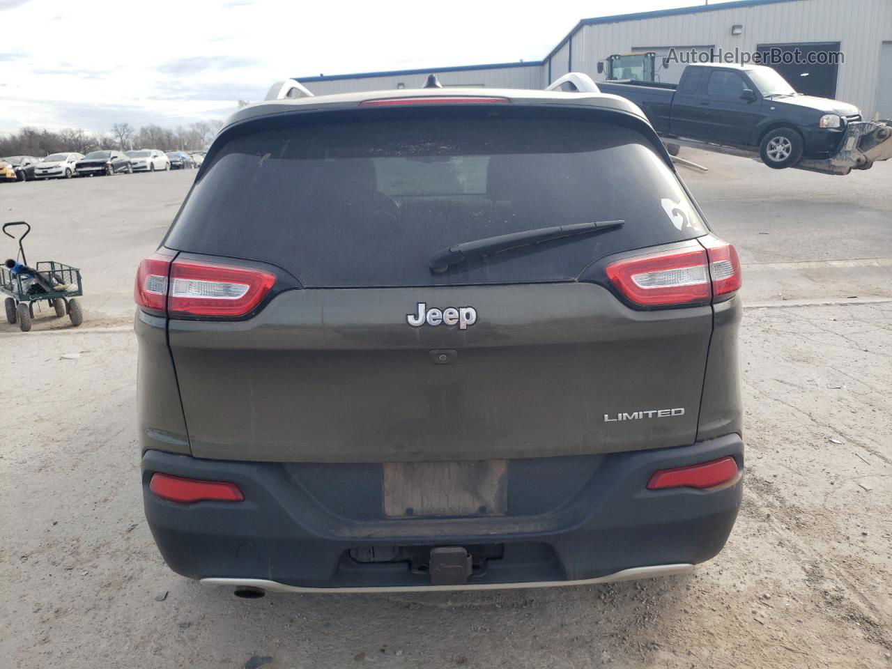 2014 Jeep Cherokee Limited Green vin: 1C4PJLDB9EW221982