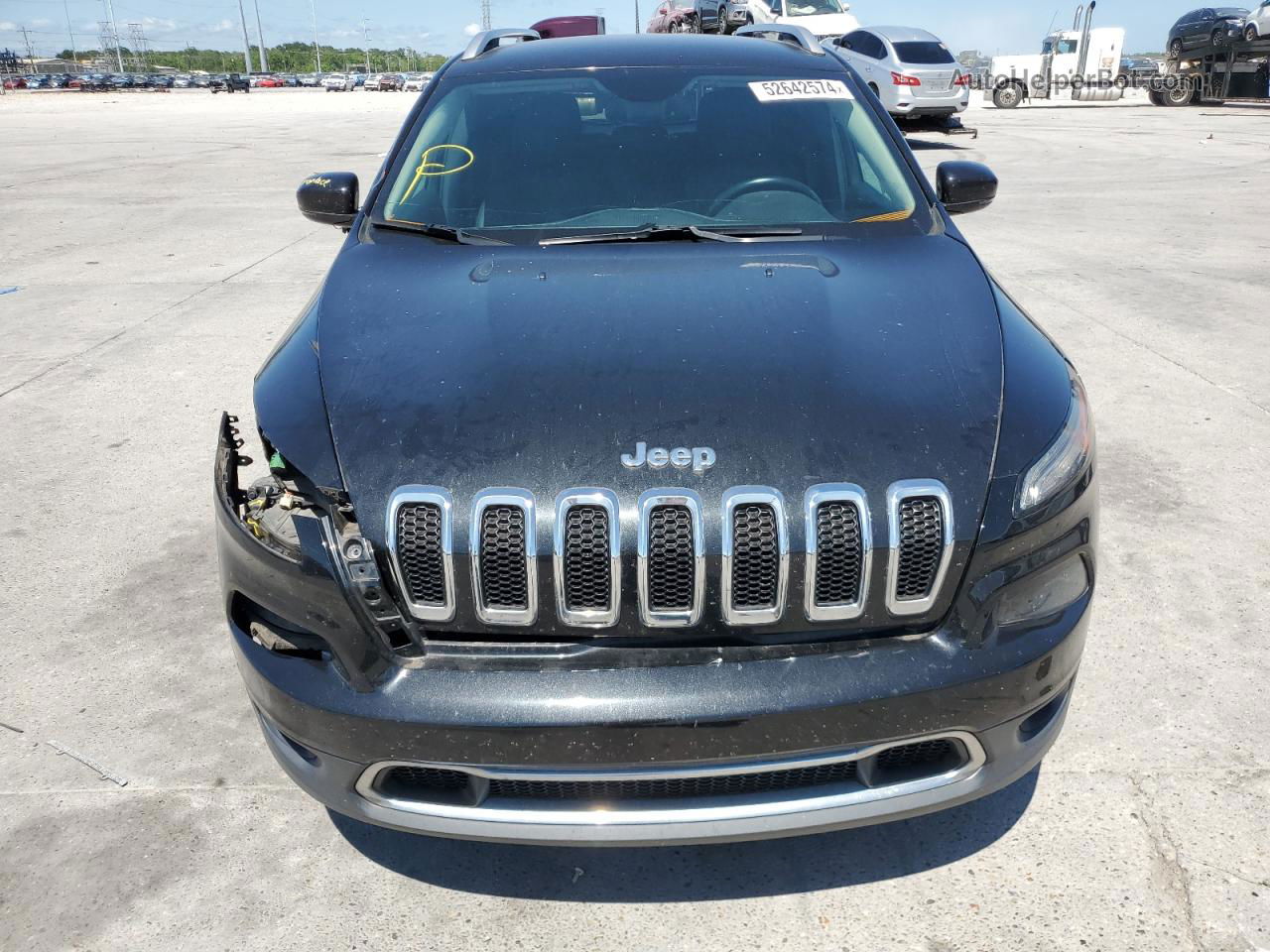 2015 Jeep Cherokee Limited Black vin: 1C4PJLDB9FW722551