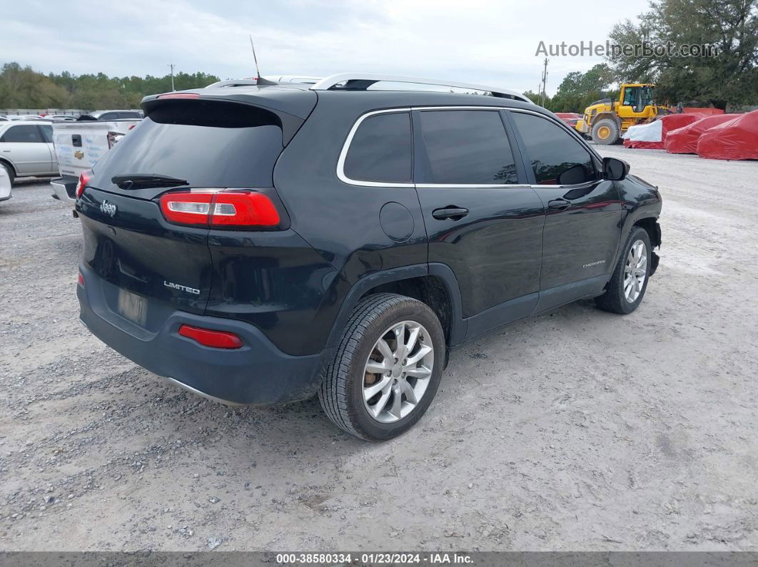 2016 Jeep Cherokee Limited Black vin: 1C4PJLDB9GW239448